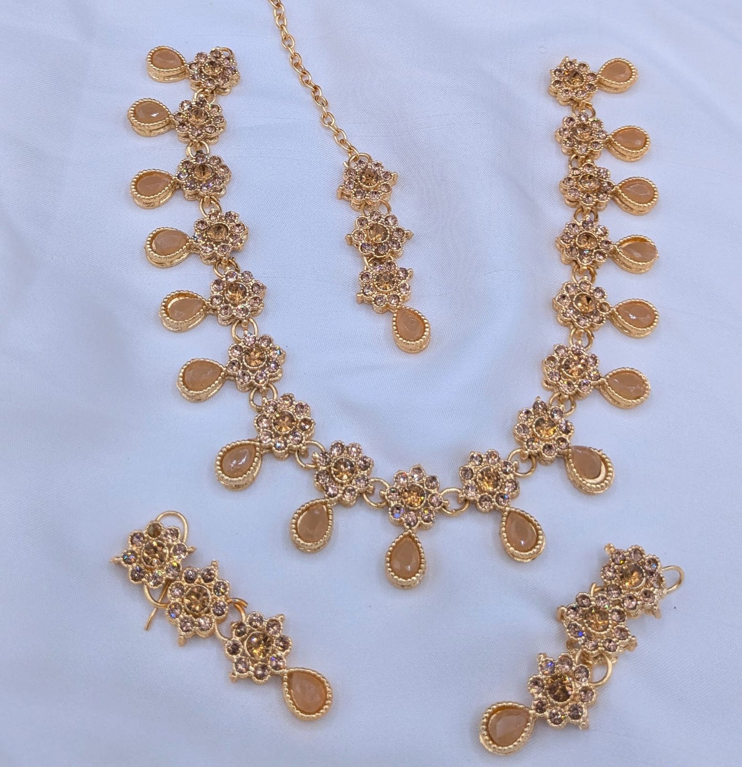 Party Wear Set Zarqon or Poalki Work With Tikka