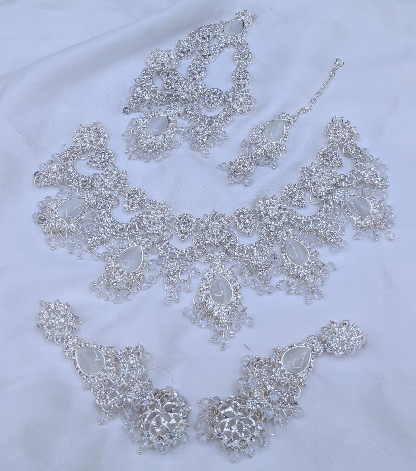 Bridal Set 🤯 Stone work With Tikka or Jummar Jumki Style Earrings 📿