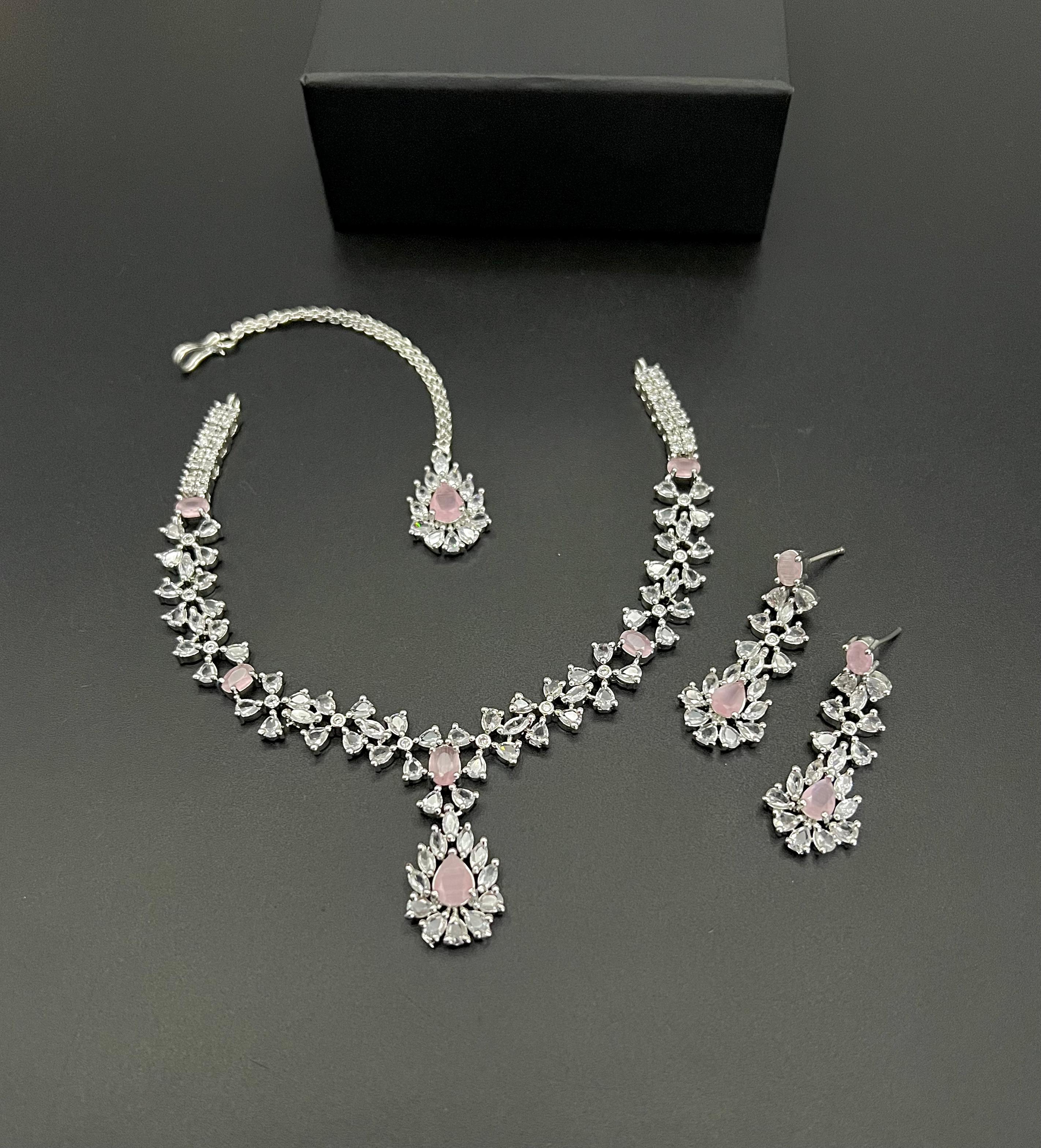 Beautiful stone work set for party wear