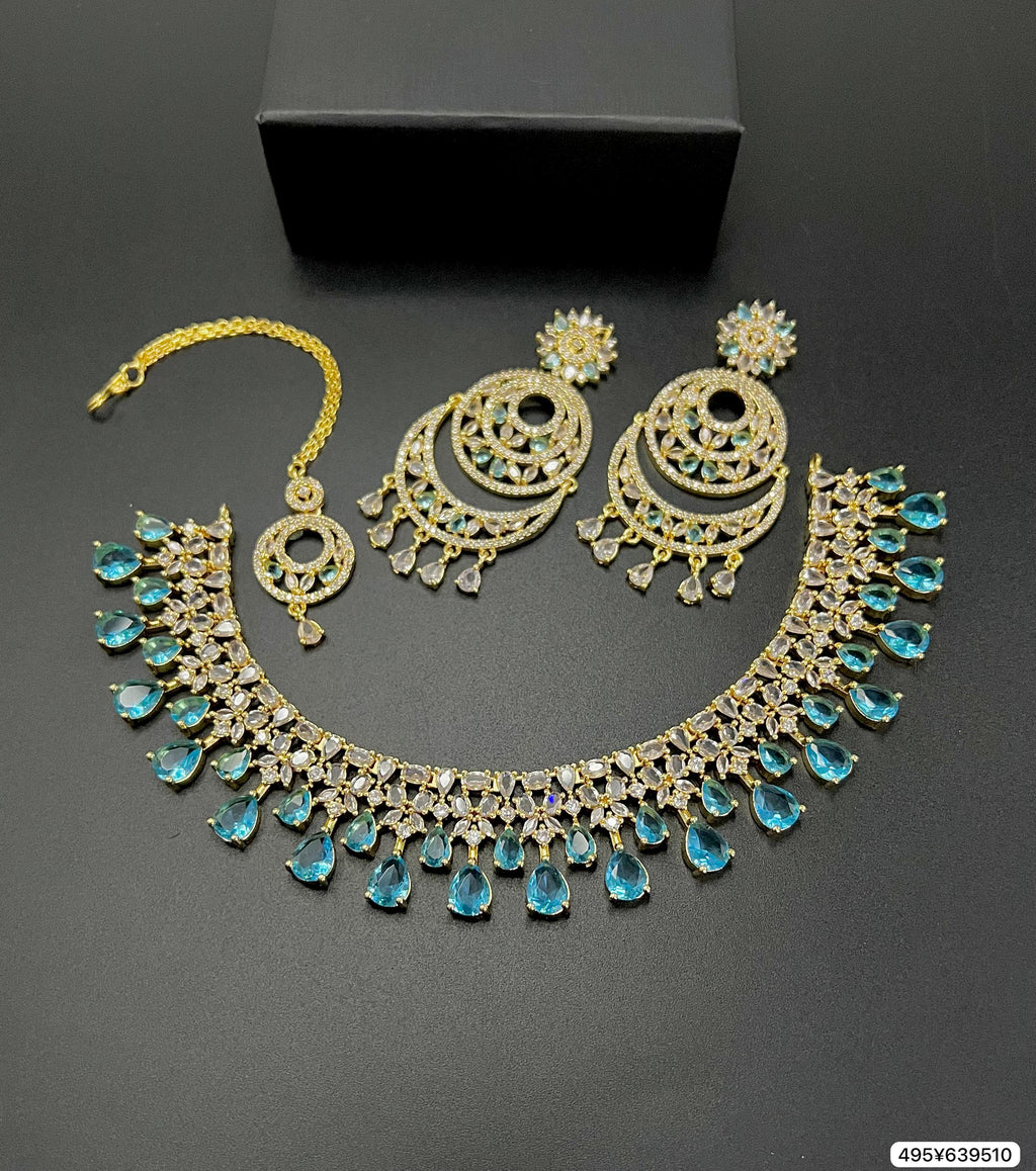 American diamond Set with beautiful Colours