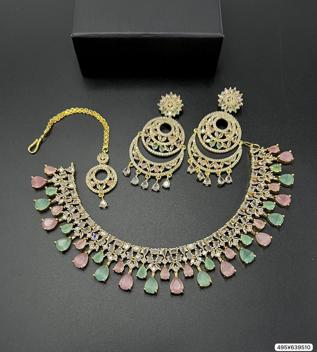 American diamond Set with beautiful Colours