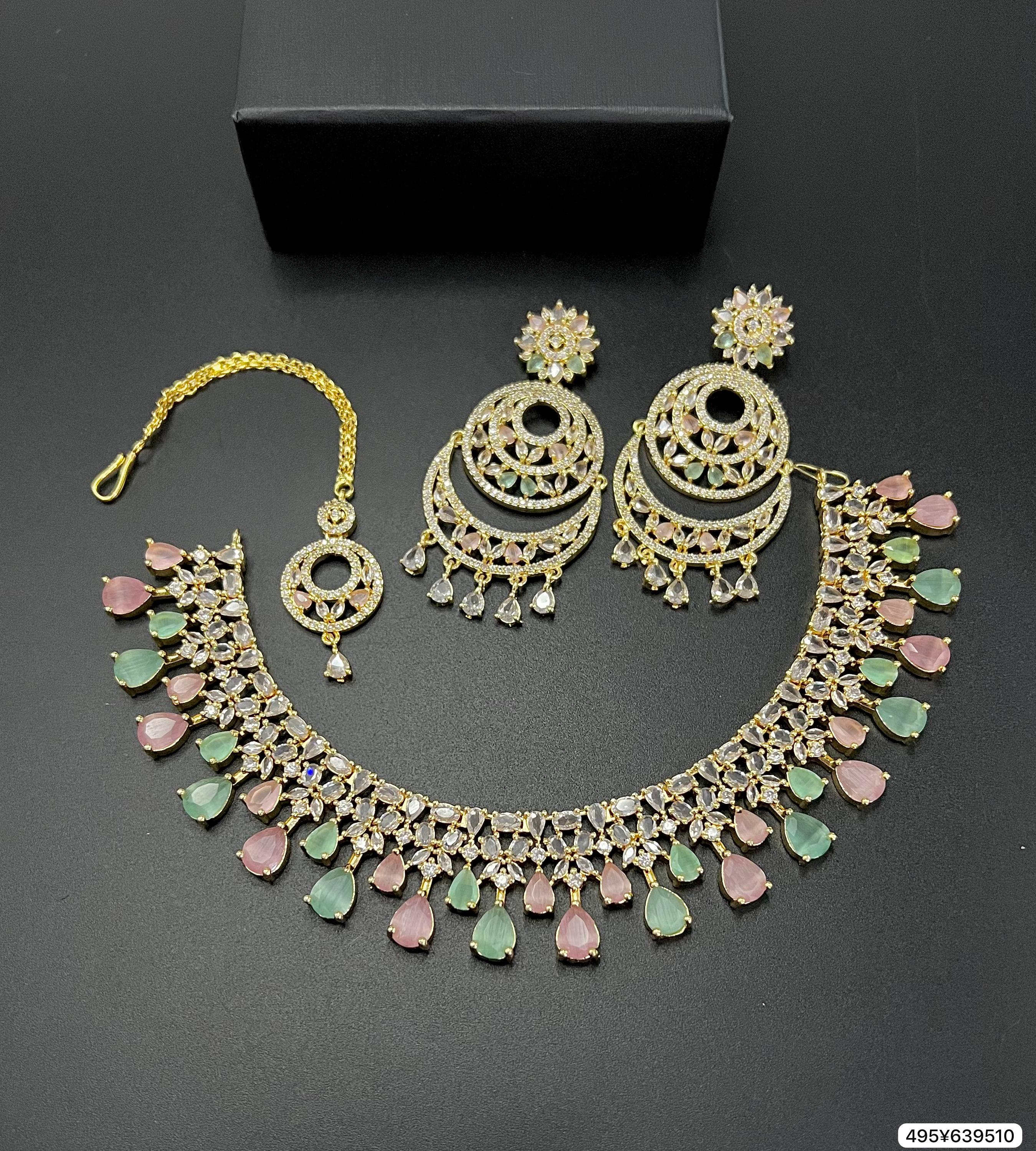 American diamond Set with beautiful Colours