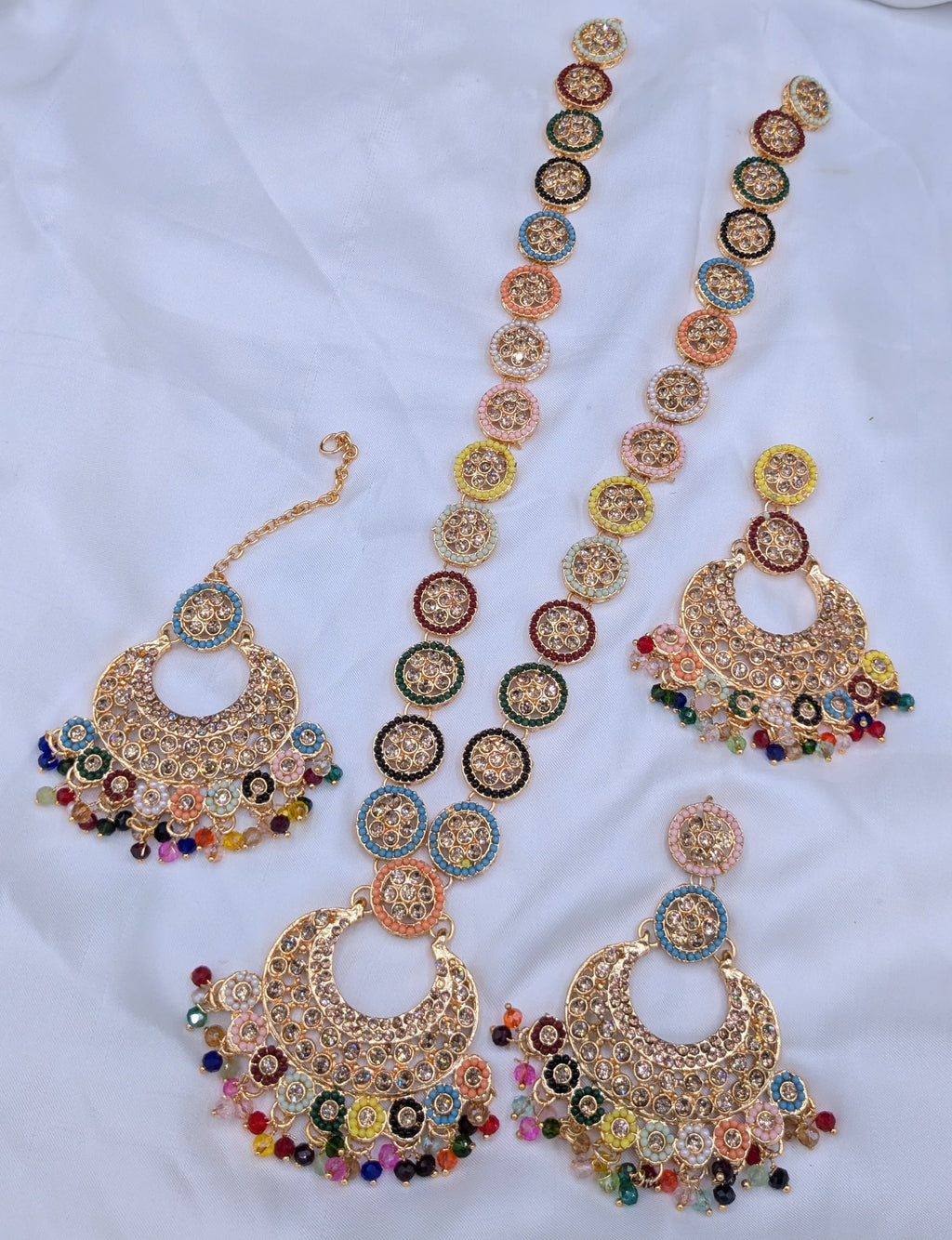 Mala Style Set Norantan Style  With Tikka