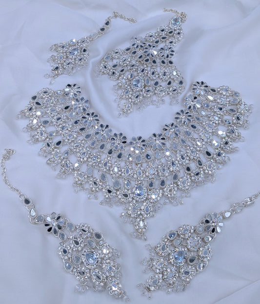 Bridal Set polki Work  With Tikka & Jummar;