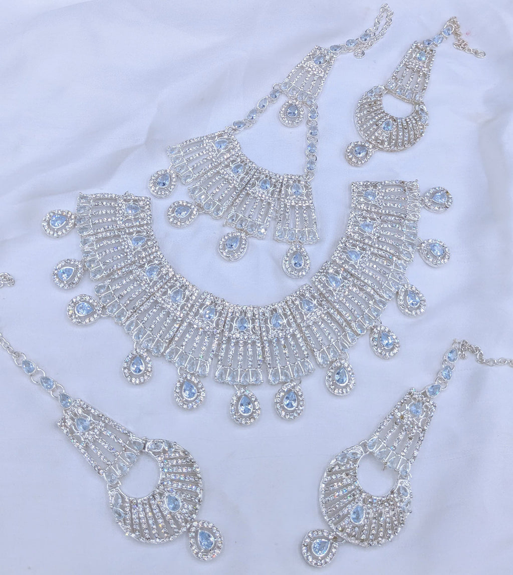 Bridal Set zarcon Work  With Tikka & Jummar;