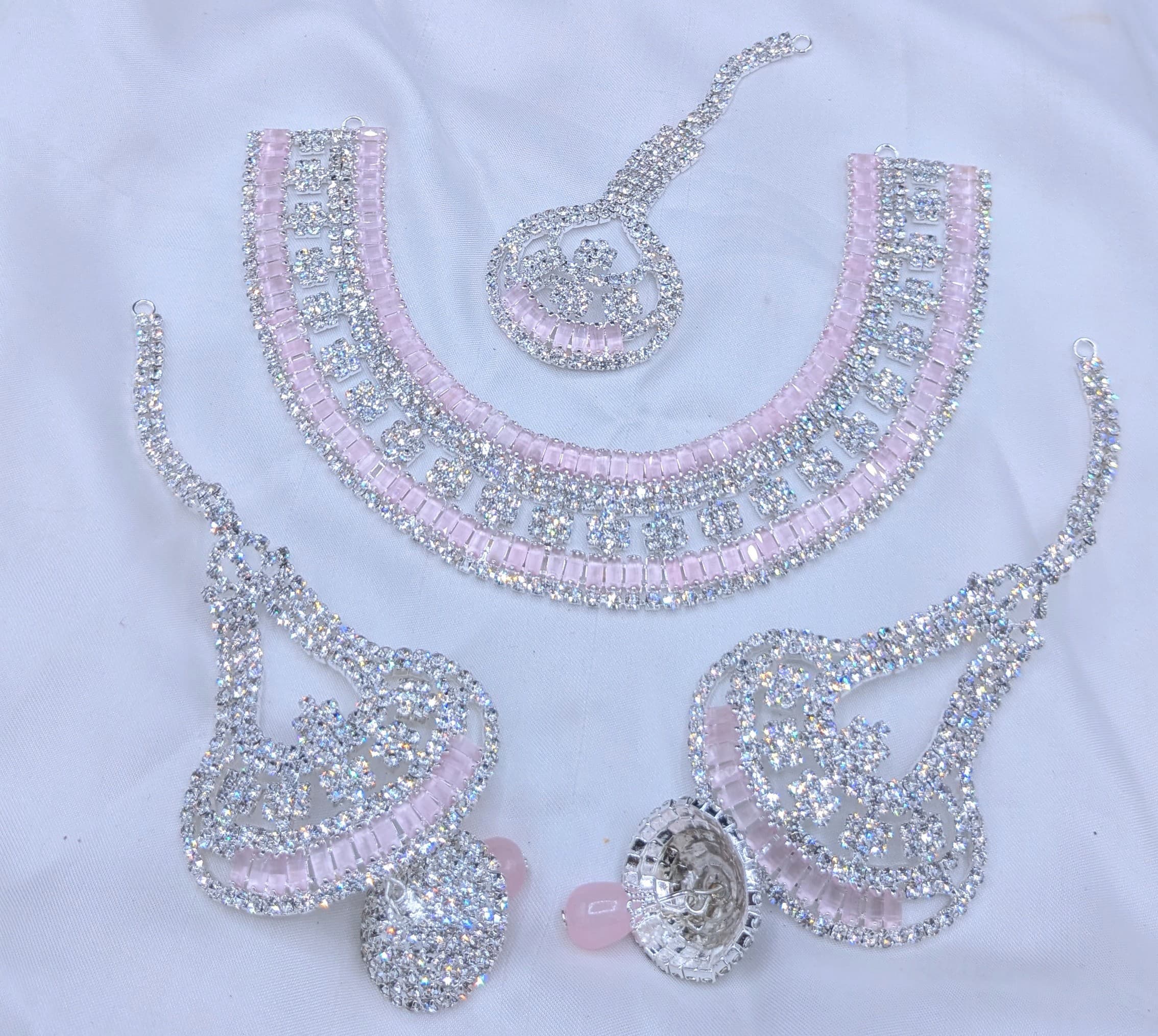 Bridal Set zarcon Work  With Tikka & Jummar;