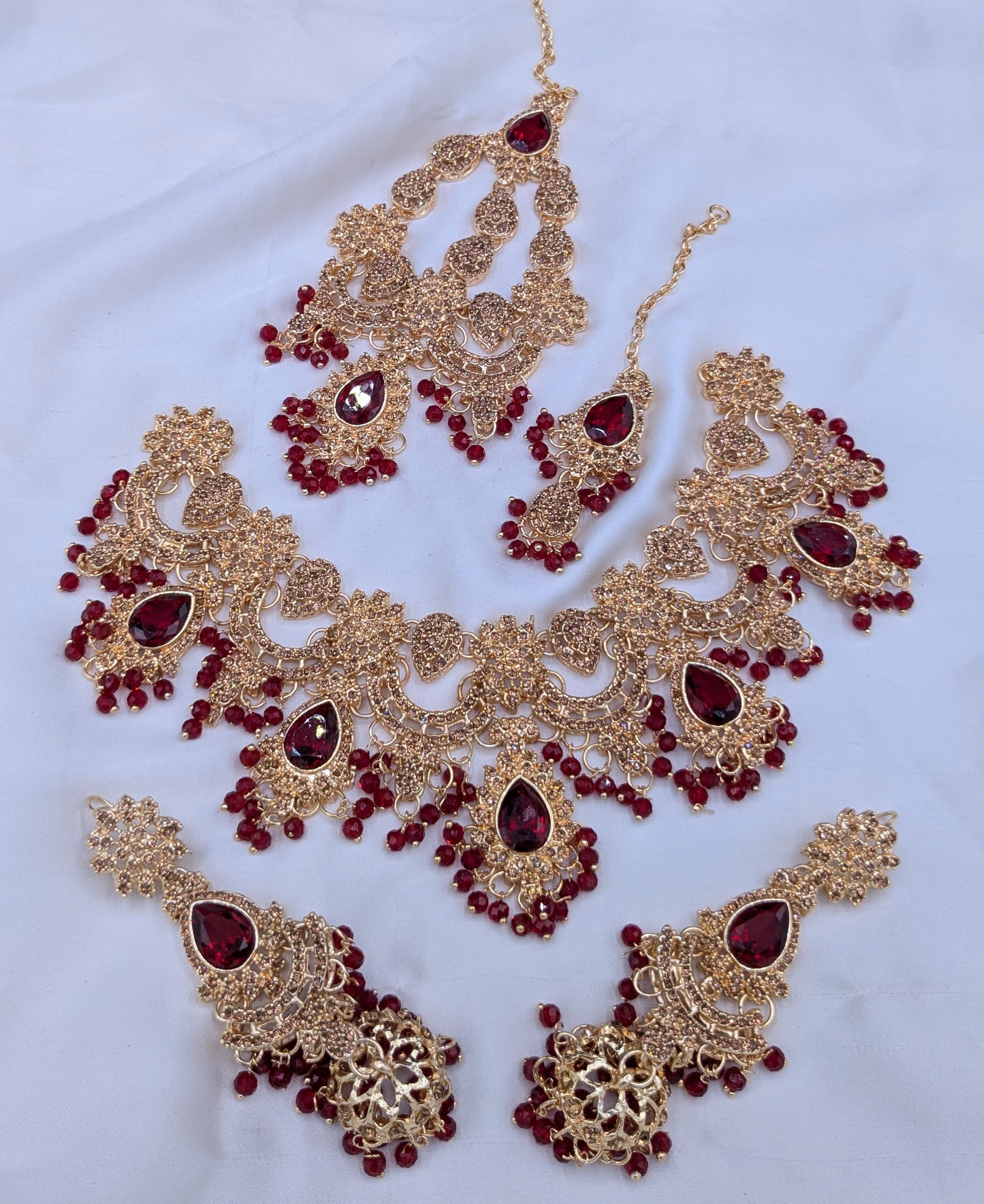 Bridal Set 🤯 Stone work With Tikka or Jummar  Jumki Style Earrings 📿