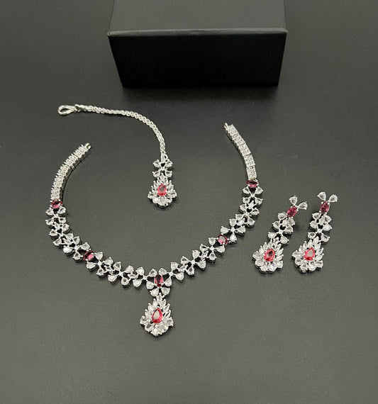 Beautiful stone work set for party wear