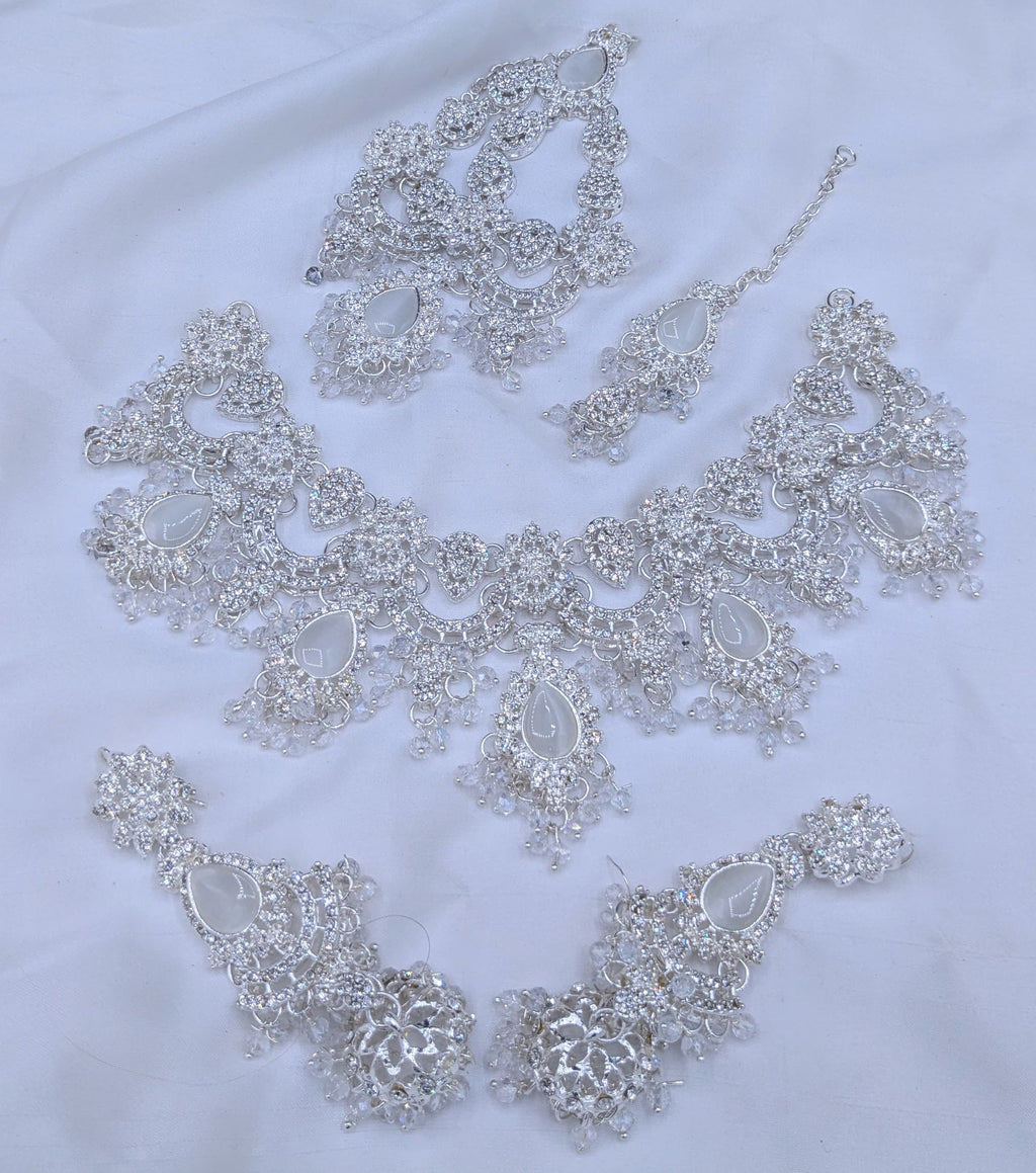 Bridal Set 🤯 Stone work With Tikka or Jummar  Jumki Style Earrings 📿