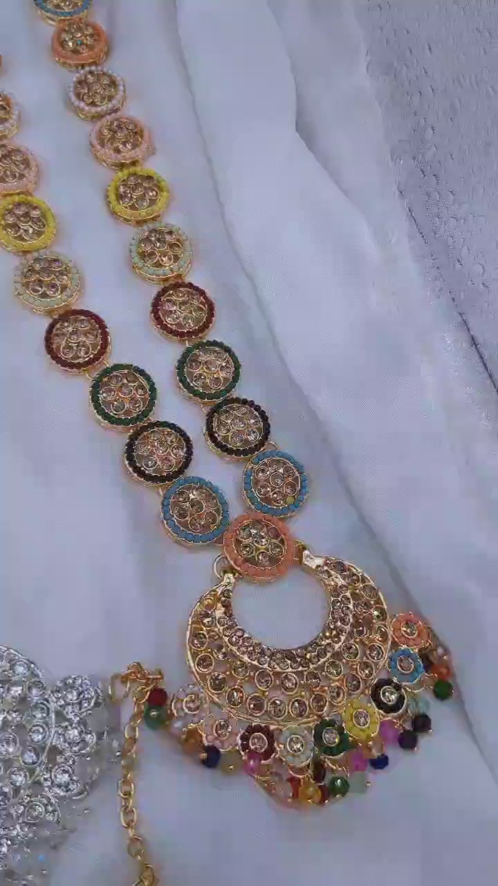 Mala Style Set Norantan Style  With Tikka